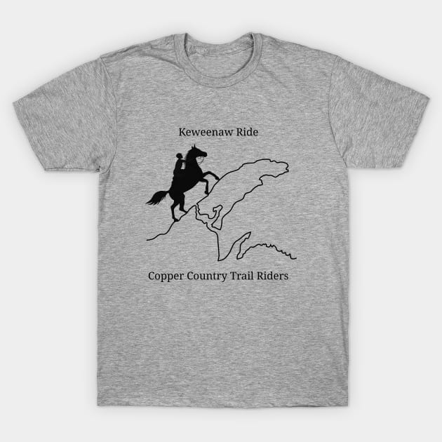 Keweenaw Ride - Copper Country Trail Riders T-Shirt by Bruce Brotherton